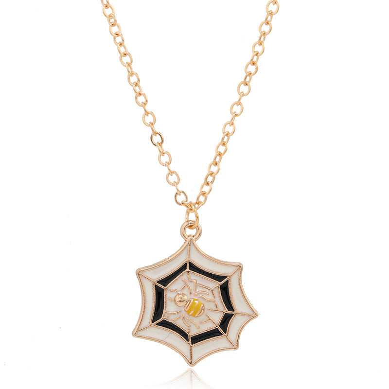 Wholesale Retro Exaggerated Ghost  Ghost Mask  Necklace
